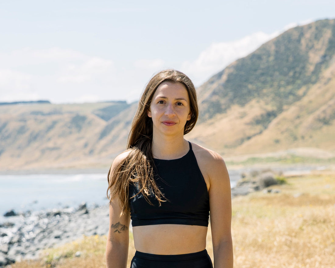 Flo, founder of tamara, a New Zealand based swimwear company for adventurous women.