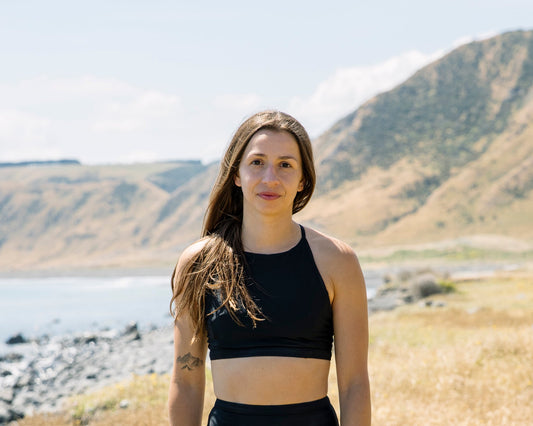 Flo, founder of tamara, a New Zealand based swimwear company for adventurous women.